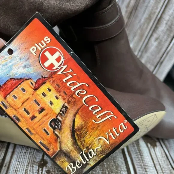 Bella Vita Heeled Boots Brown Size 6 Extra Wide - Picture 9 of 9